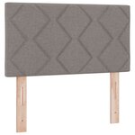 vidaXL Lit Box Spring avec Matelas Taupe 120x190 cm Tissu