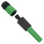 vidaXL Tuyau d'arrosage avec jeu de raccords vert 0 75" 30 m PVC