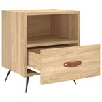 vidaXL Tables de chevet 2 Pièces chêne sonoma 40x35x47 5 cm