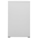 vidaXL Classeur Gris clair 46x62x102 5 cm Acier