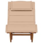vidaXL Transat 2 Pièces Marron 60 x 154 x 74 cm Bois d'acacia massif