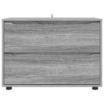vidaXL Armoire de rangement Gris Sonoma 80 x 48 x 57 cm