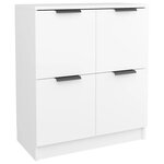 vidaXL Buffet Blanc 60x30x70 cm Bois d'ingénierie