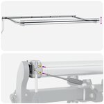 Store automatique rétractable vidaXL gris clair 600x300 cm