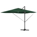 vidaXL Parasol déporté vert Vert Polyester  Métal Grand Hauteur réglable