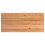 vidaXL Table à manger et bord naturel bois massif chêne rectangulaire