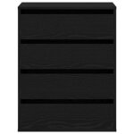 vidaXL Commode Chêne noir 60 x 41 x 76 cm Bois d'ingénierie