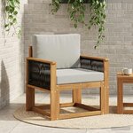 vidaXL Sofa de milieu extérieur Bois d'Acacia Massif Naturel