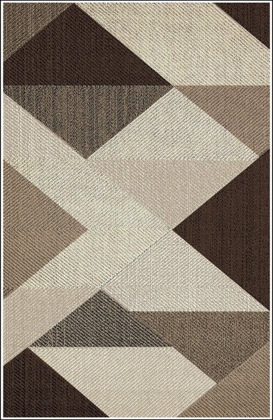 Tapis de salon MIRAN 160 x 230 cm - Marron