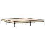 vidaXL Cadre de lit sans matelas chêne sonoma 200x200 cm