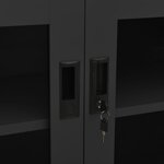vidaXL Armoire de bureau Anthracite 90x40x70 cm Acier