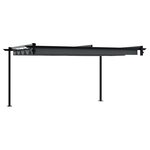 vidaXL Gazebo mural Anthracite Acier