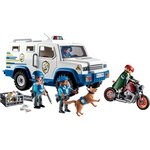 PLAYMOBIL 71597 - Action Heroes Fourgon blindé avec convoyeurs de Fonds