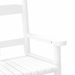 vidaXL Chaises à bascule enfants lot de 2 blanc bois peuplier massif