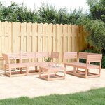 vidaXL Salon de jardin 5 Pièces bois massif de douglas