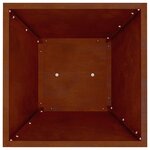 vidaXL Jardinière à pilier Argent 35 x 35 x 73 cm Acier patiné