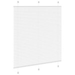 vidaXL Store plissé blanc 115x150cm largeur du tissu 114 4cm polyester