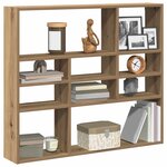 vidaXL Étagère murale chêne artisanal 90x16x78 cm bois d'ingénierie