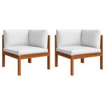 Salon de jardin meuble d'extérieur ensemble de mobilier 6 pièces avec coussins crème bois d'acacia solide 02_0016750