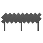 vidaXL Tête de lit Gris 178x3x80 5 cm Bois massif de pin