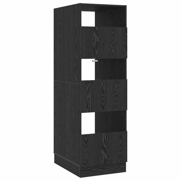 vidaXL Armoire à Laver Chêne noir 50 x 68 x 162 cm Bois d'ingénierie