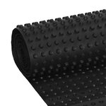 vidaXL Feuille de drainage nervurée Noir 0 5 x 10 m HDPE
