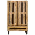 vidaXL Buffet haut 60x34x100 cm bois massif de manguier brut
