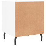 vidaXL Table de chevet blanc 40x40x50 cm bois d’ingénierie