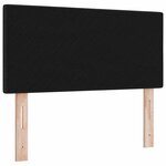 vidaXL Tête de lit avec tête de lit Noir 90 cm tissu