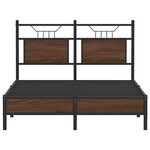 vidaXL Cadre de lit sans matelas chêne marron 120x200 cm
