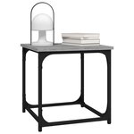 vidaXL Table d'appoint Sonoma gris 40x40x40 cm Bois d'ingénierie