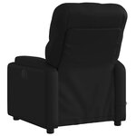 vidaXL Fauteuil de massage inclinable noir similicuir