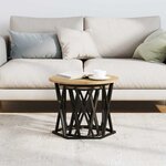 vidaXL Table d'appoint 2 Pièces Chêne artisanal