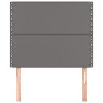 vidaXL Tête de lit Gris 100x5x118/128 cm Similicuir