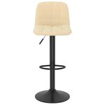 vidaXL Tabourets de bar lot de 2 crème velours