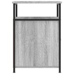 vidaXL Tables de chevet 2 Pièces sonoma gris 40x42x60cm bois d'ingénierie