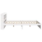 vidaXL Cadre de lit avec tête de lit sans matelas blanc 160x200 cm