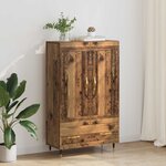 vidaXL Haut Armoire Bois Ancien 69 5 x 31 x 115 cm Bois d'ingénierie