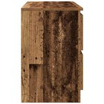 vidaXL Meuble TV vieux bois 80x35x54 cm bois d'ingénierie