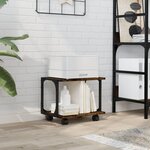 vidaXL Support d'imprimante à 2 niveaux chêne fumé 41x28x33 5 cm