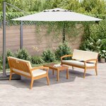 vidaXL Ensemble bistrot 3 Pièces Marron 75 x 45 x 38cm