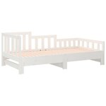 vidaXL Lit coulissant sans matelas blanc 2x(90x200) cm