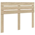 vidaXL Lit de Rangement Chêne Sonoma 140 x 200 cm Bois d'ingénierie