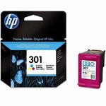 Hp 301 cartouche d'encre trois couleurs authentique pour hp envy 4505 et hp deskjet 1050/1512/2548/3057a (ch562ee)