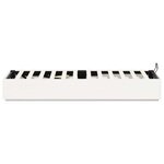vidaXL Cadre de lit ottoman Blanc 90 x 190 cm Pin massif