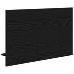 vidaXL Porte-manteau mural avec étagère avec stockage avec miroir Chêne Noir 90 x 10 x 50 cm