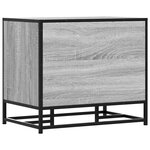 vidaXL Banc à chaussures sonoma gris bois d'ingénierie et métal