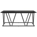 vidaXL Table basse Chêne noir 100 x 50 x 40 cm