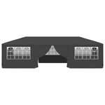 vidaXL Tente de réception et parois latérales 4x9 m Anthracite 90 g/m²