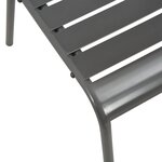 vidaXL Ensemble de chaises de jardin empilables 5 Pièces anthracite